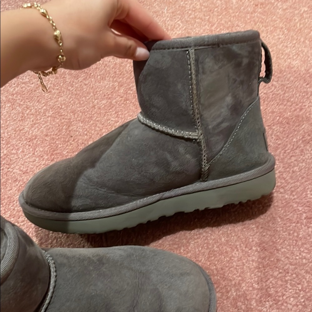 Gray Ugg Mini Boots - image 6